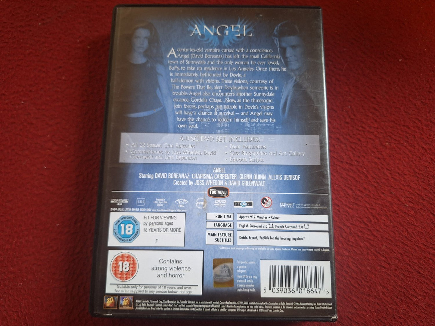 ANGEL SEASON 1 BOX DVD