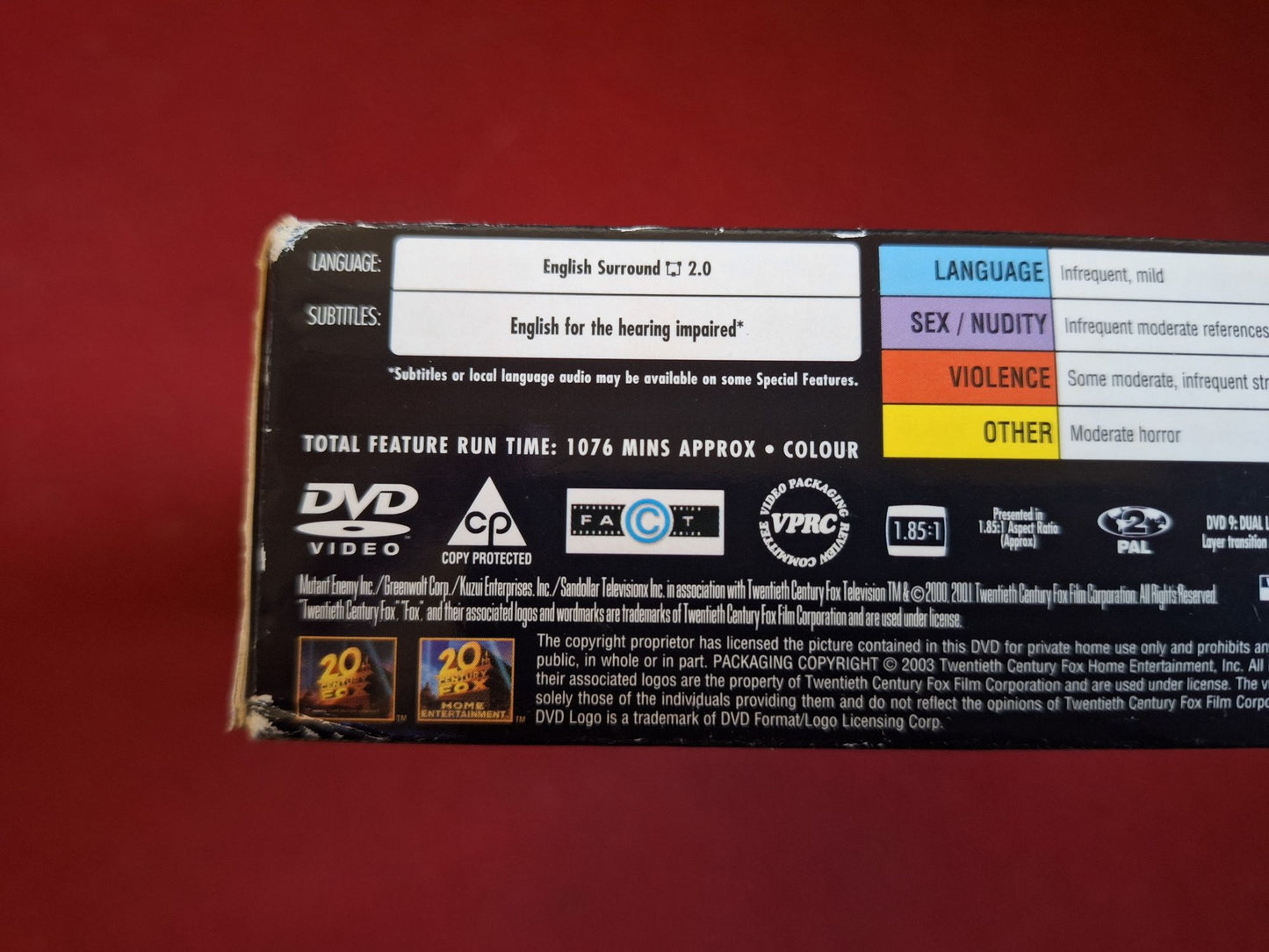 ANGEL SEASON 2 BOX DVD