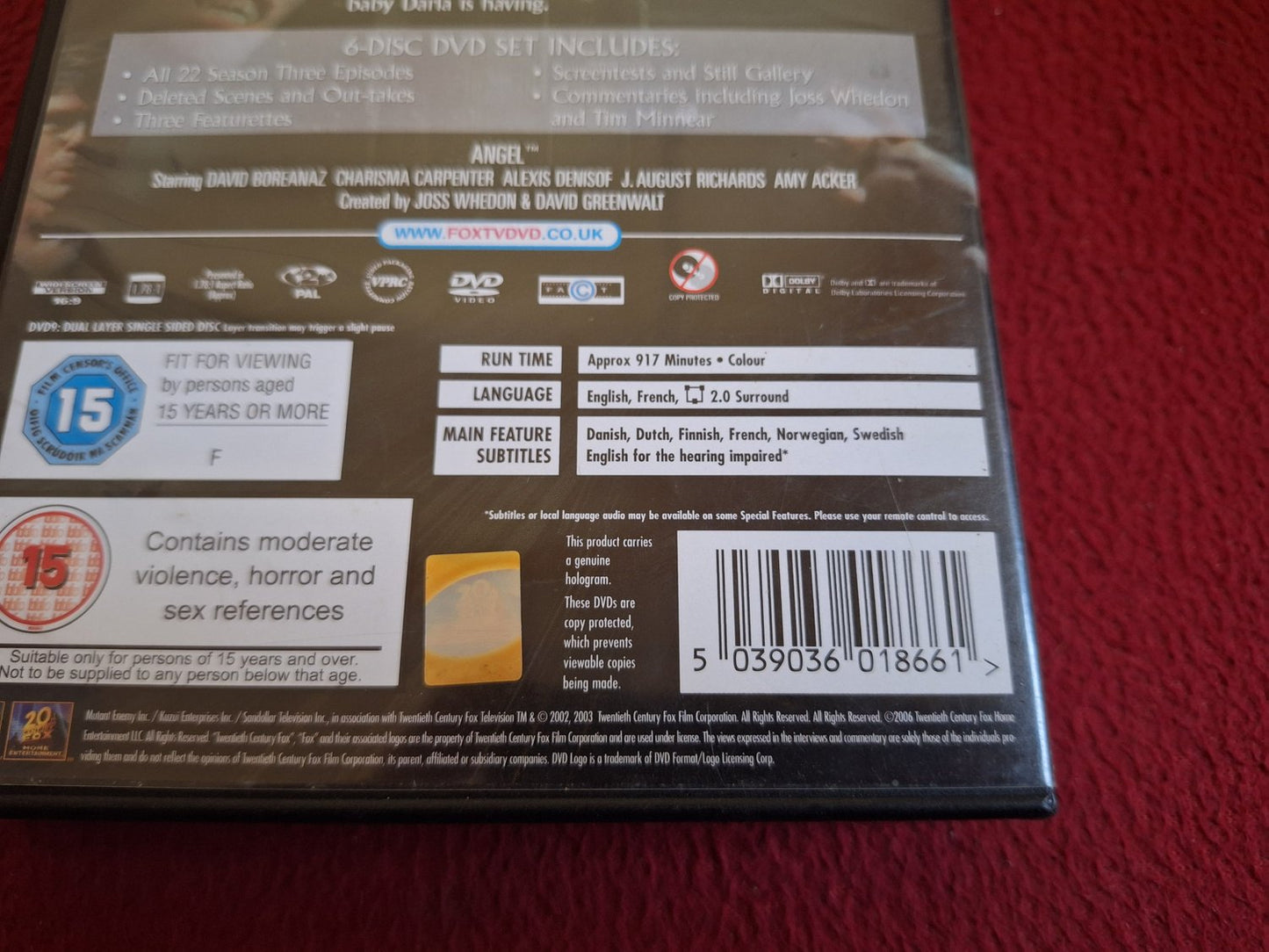 ANGEL SEASON 3 BOX DVD