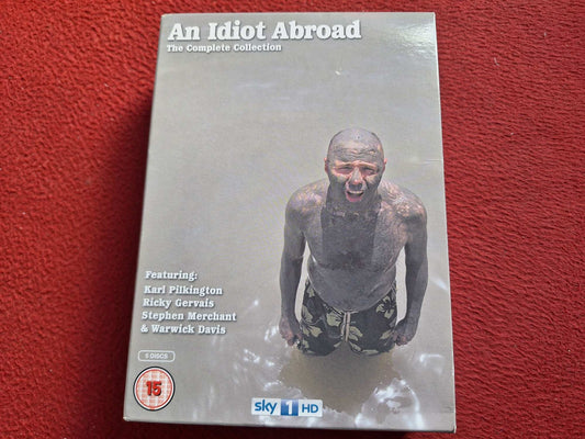 AN IDIOT ABROAD THE COMPLETE COLLECTION 1 - 3 BOX DVD