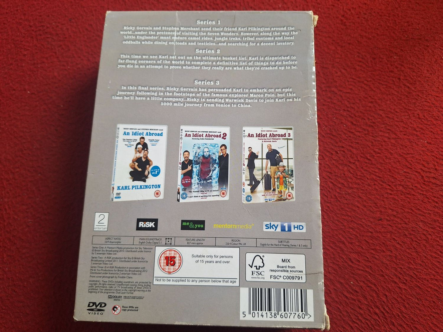 AN IDIOT ABROAD THE COMPLETE COLLECTION BOX DVD