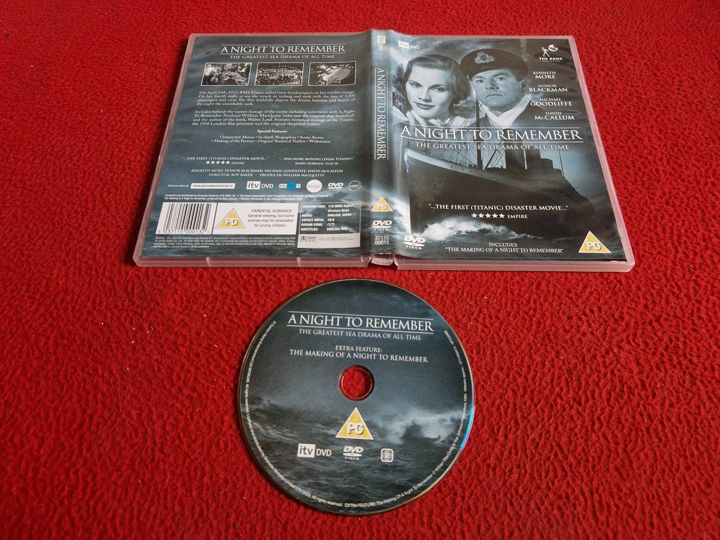 A NIGHT TO REMEMBER DVD