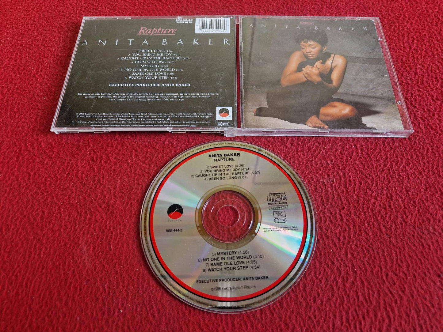 ANITA BAKER RAPTURE CD