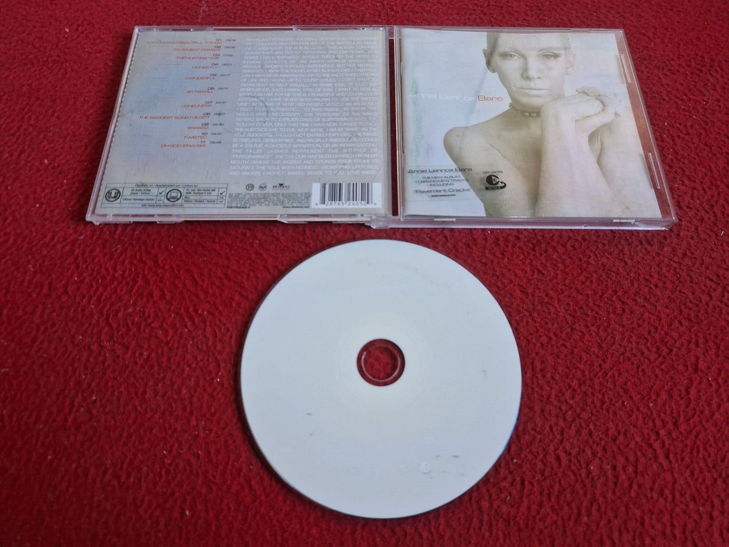 ANNIE LENNOX BARE CD