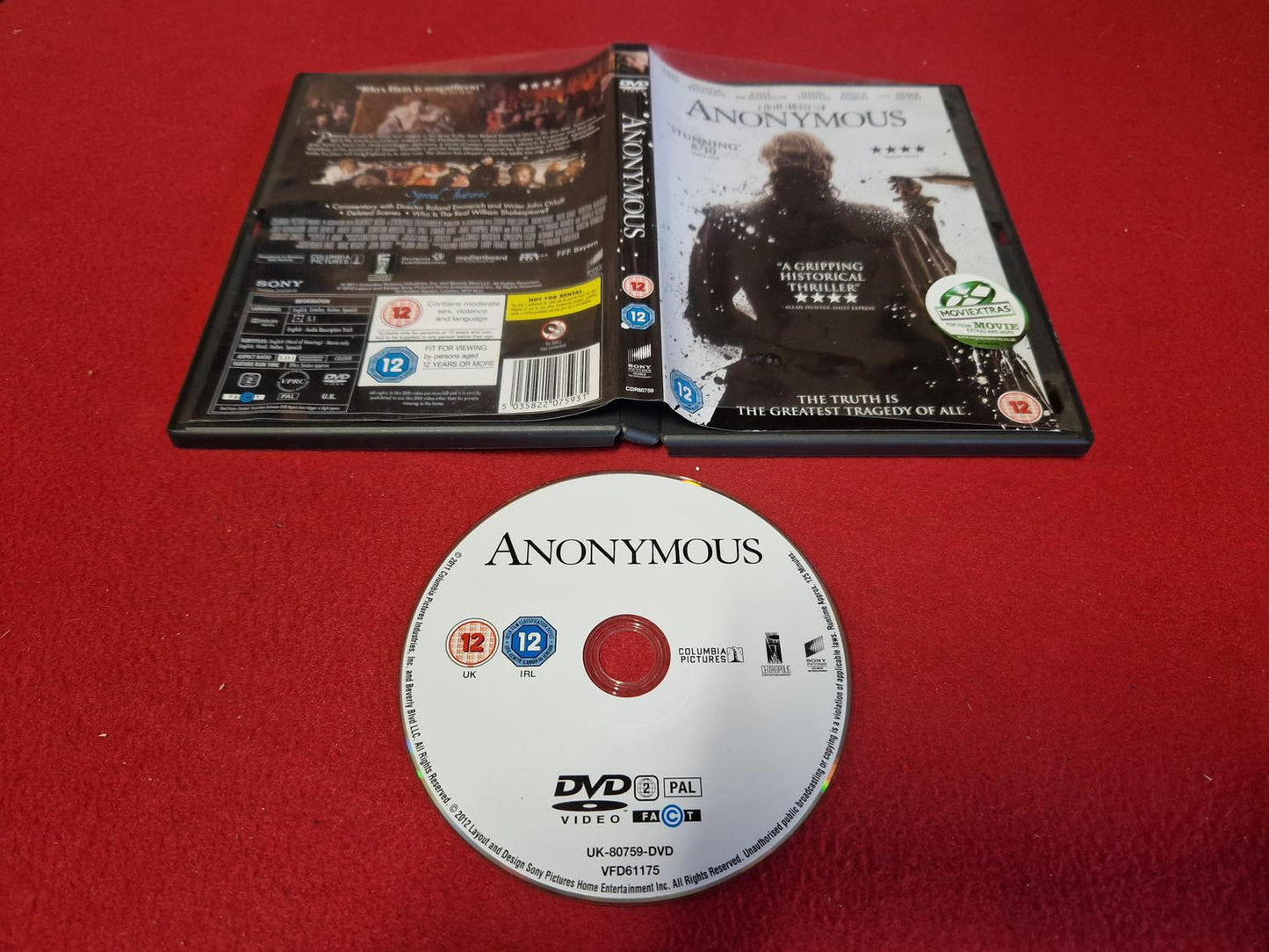 ANONYMOUS till DVD