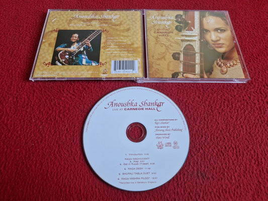 ANOUSHKA SHANKAR LIVE AT CARNEGIE HALL CD