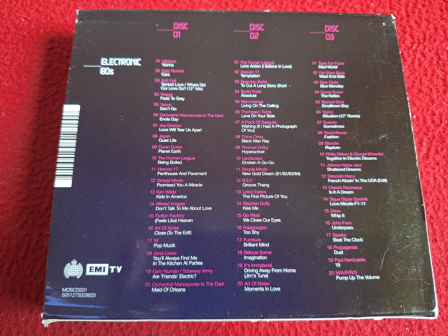 ANTHEMS ELECTRONIC 80S CD BOX