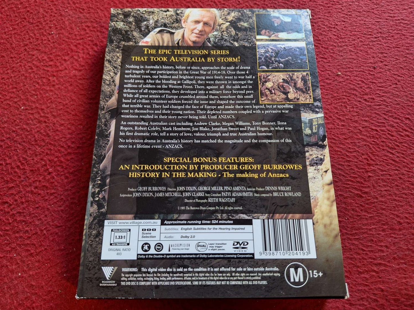 ANZACS BOX DVD