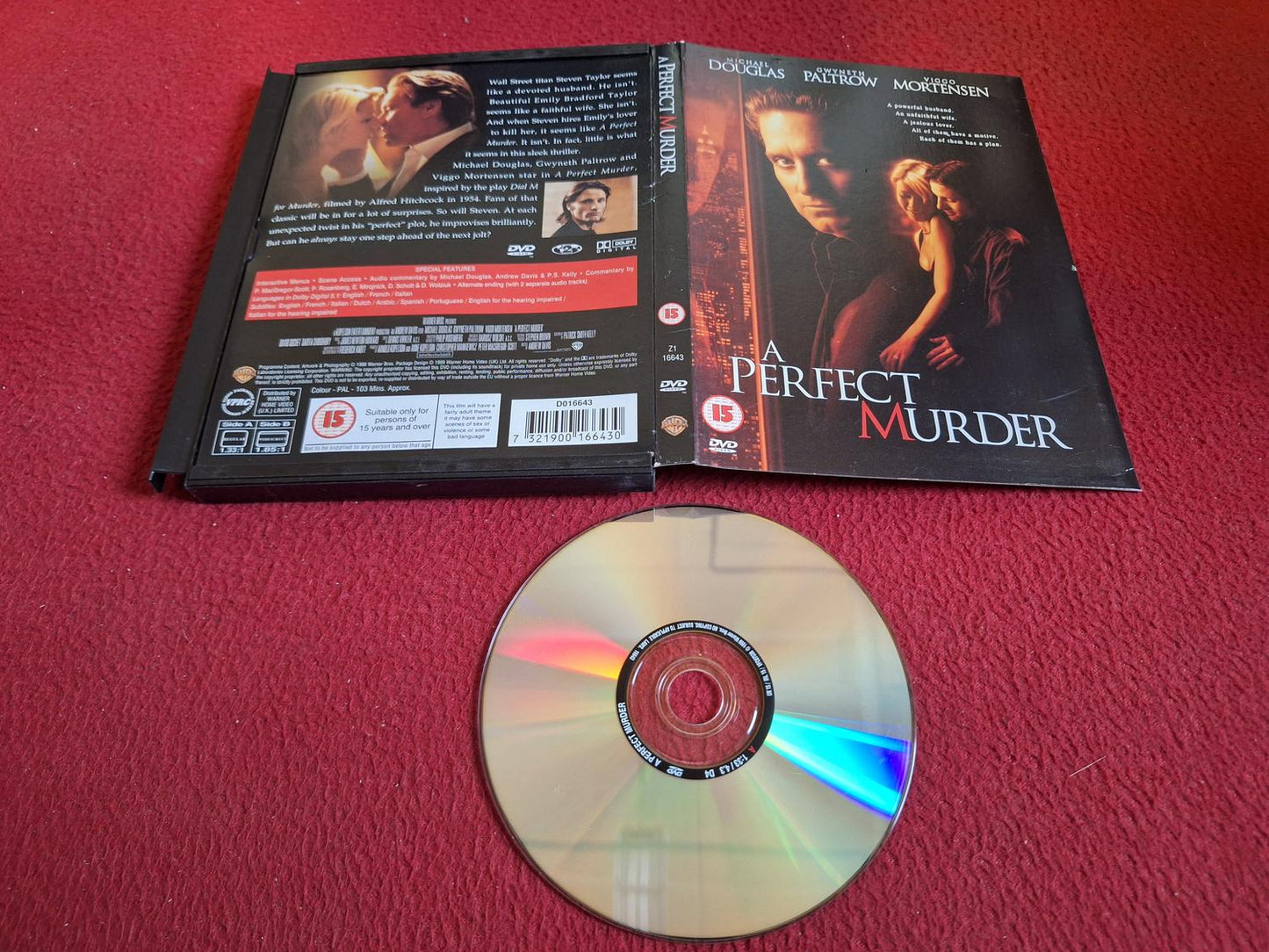 A PERFECT MURDER [ SNAPCASE ] DVD