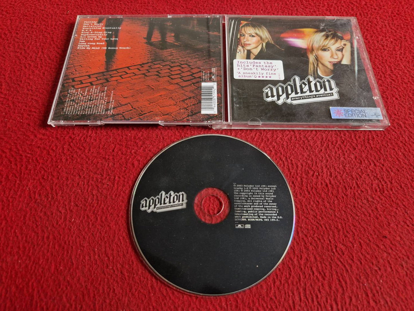 APPLETON EVERYTHING'S EVENTUAL CD