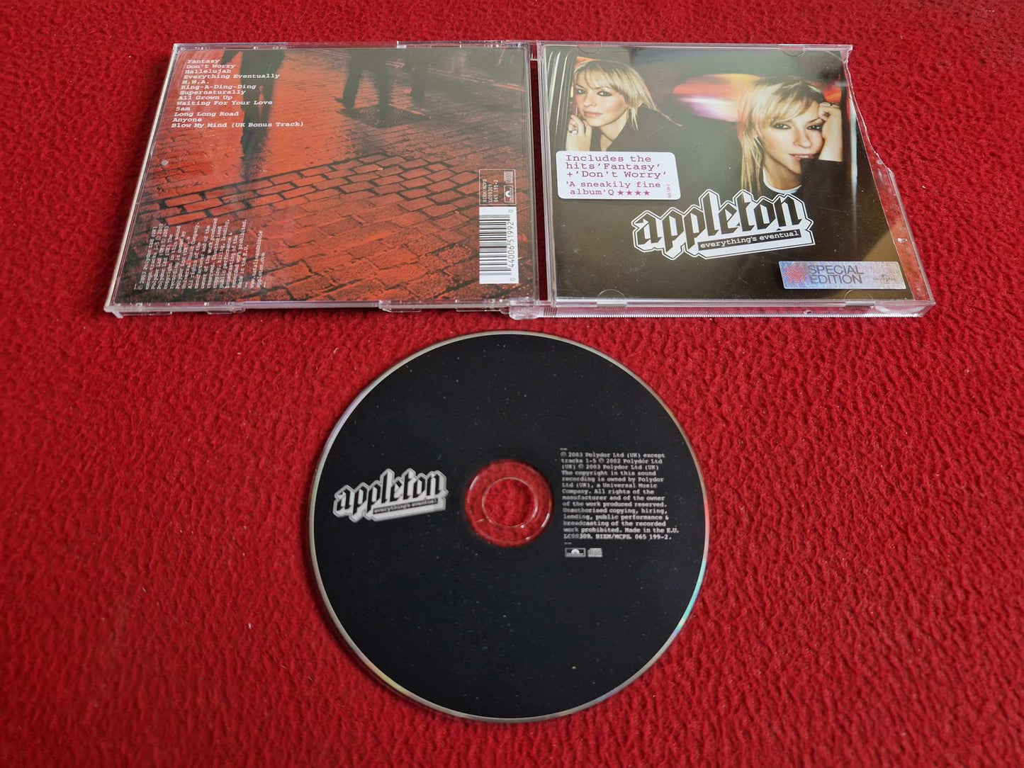APPLETON EVERYTHING'S EVENTUAL CD