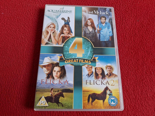 AQUAMARINE / JUST MY LUCK / FLICKA 1 & 2 BOX DVD