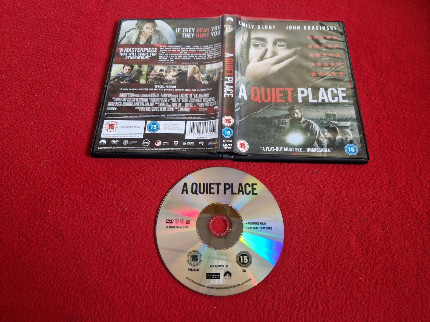 A QUIET PLACE DVD