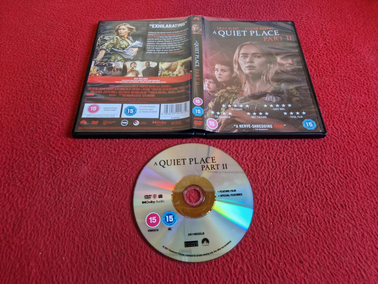 A QUIET PLACE PART II DVD