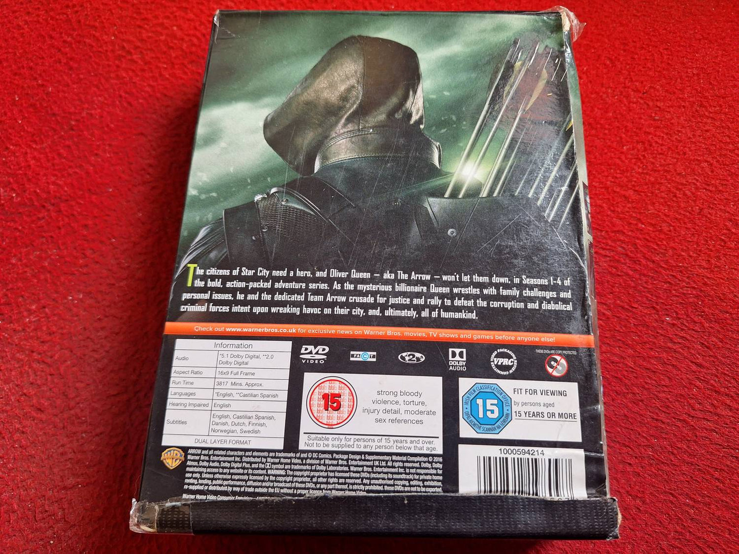 ARROW SEASONS 1 - 4 BOX DVD