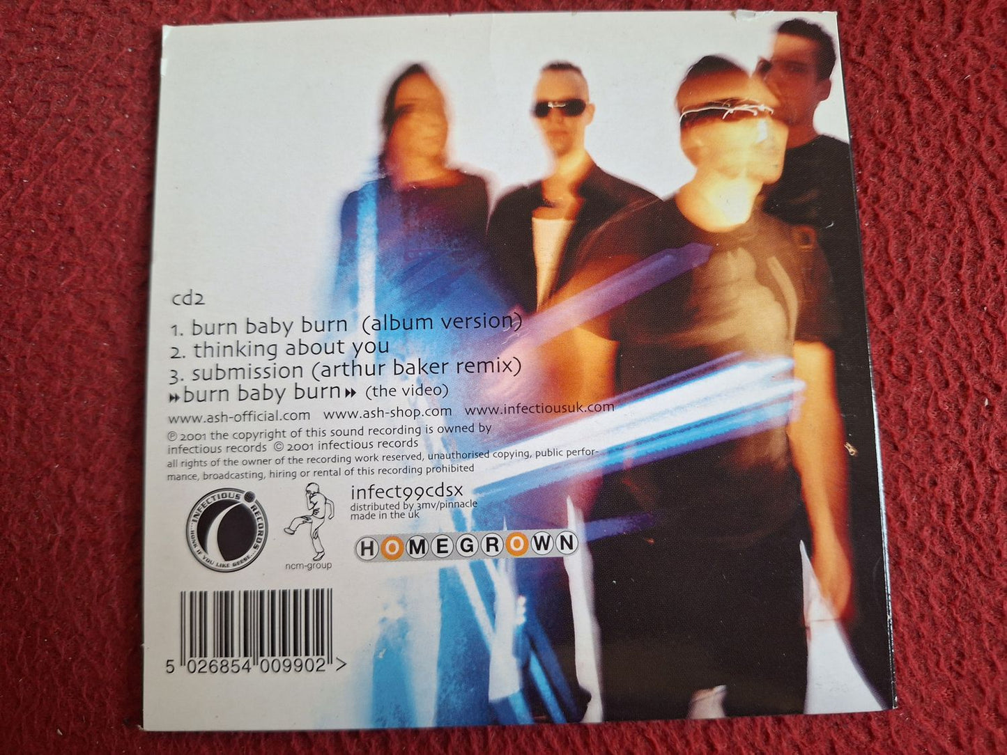 ASH BURN BABY BURN CD
