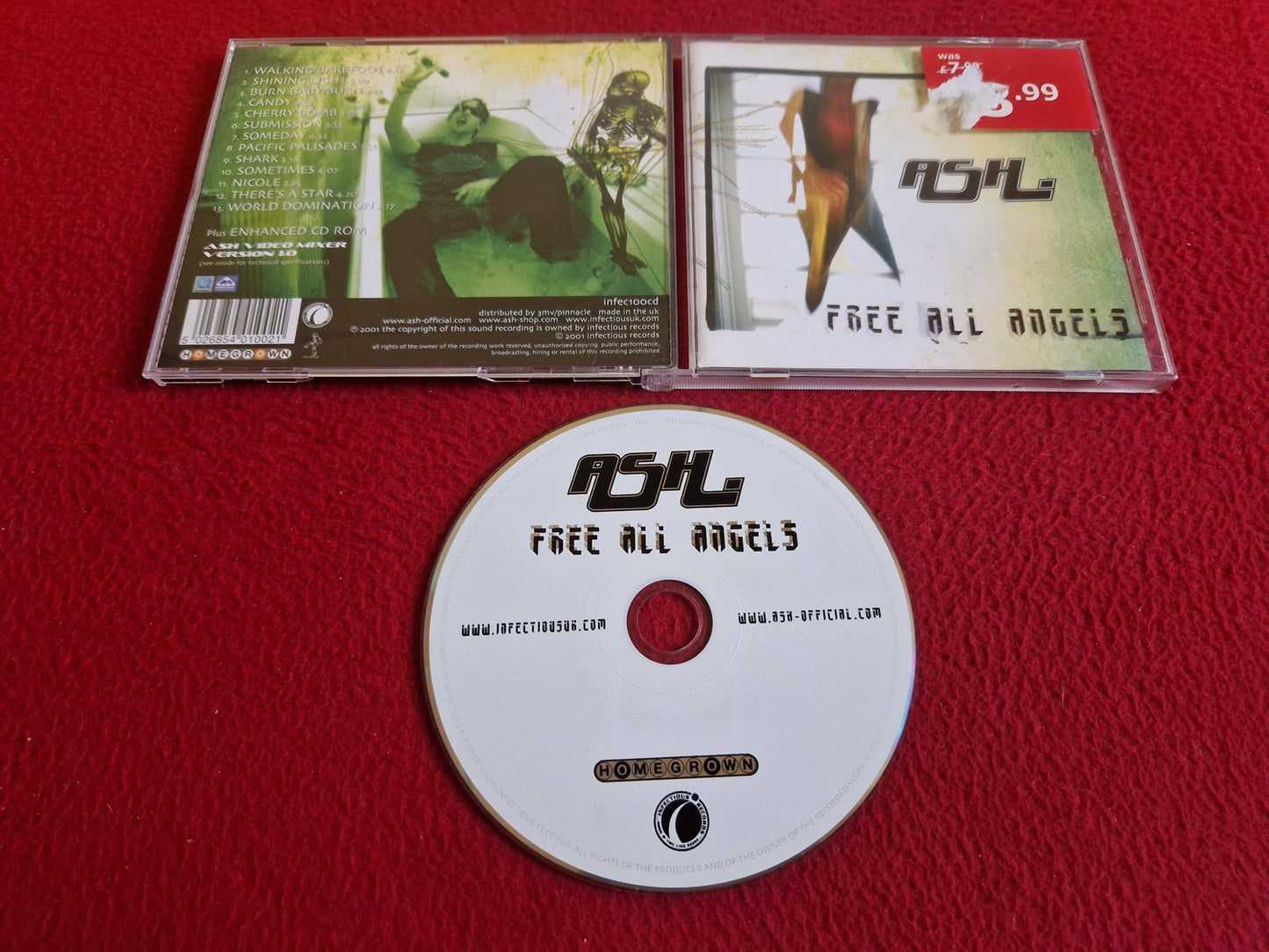 ASH FREE ALL ANGELS CD