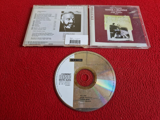 ASTOR PIAZZOLLA TANGOS Y MILONGAS JORGE ORAISON GUITAR CD