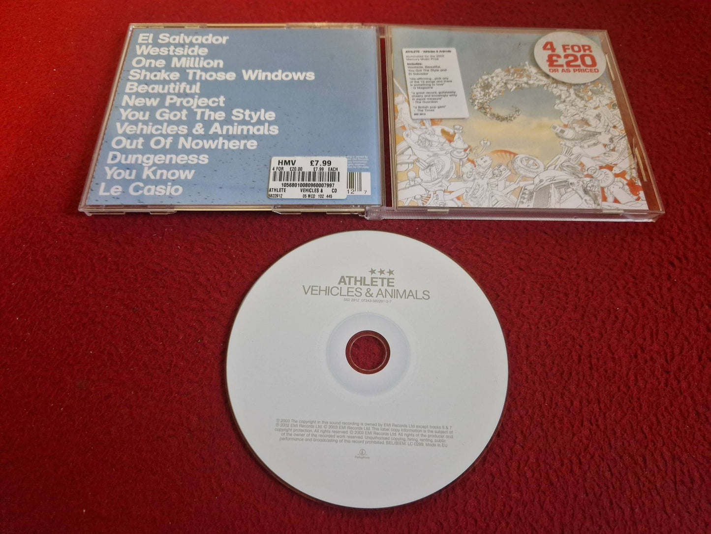 ATHLETE VEHICLES & ANIMALS CD