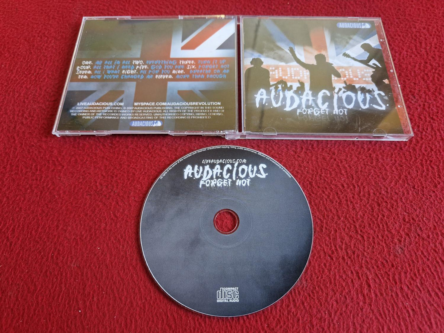 AUDACIOUS FORGET NOT CD
