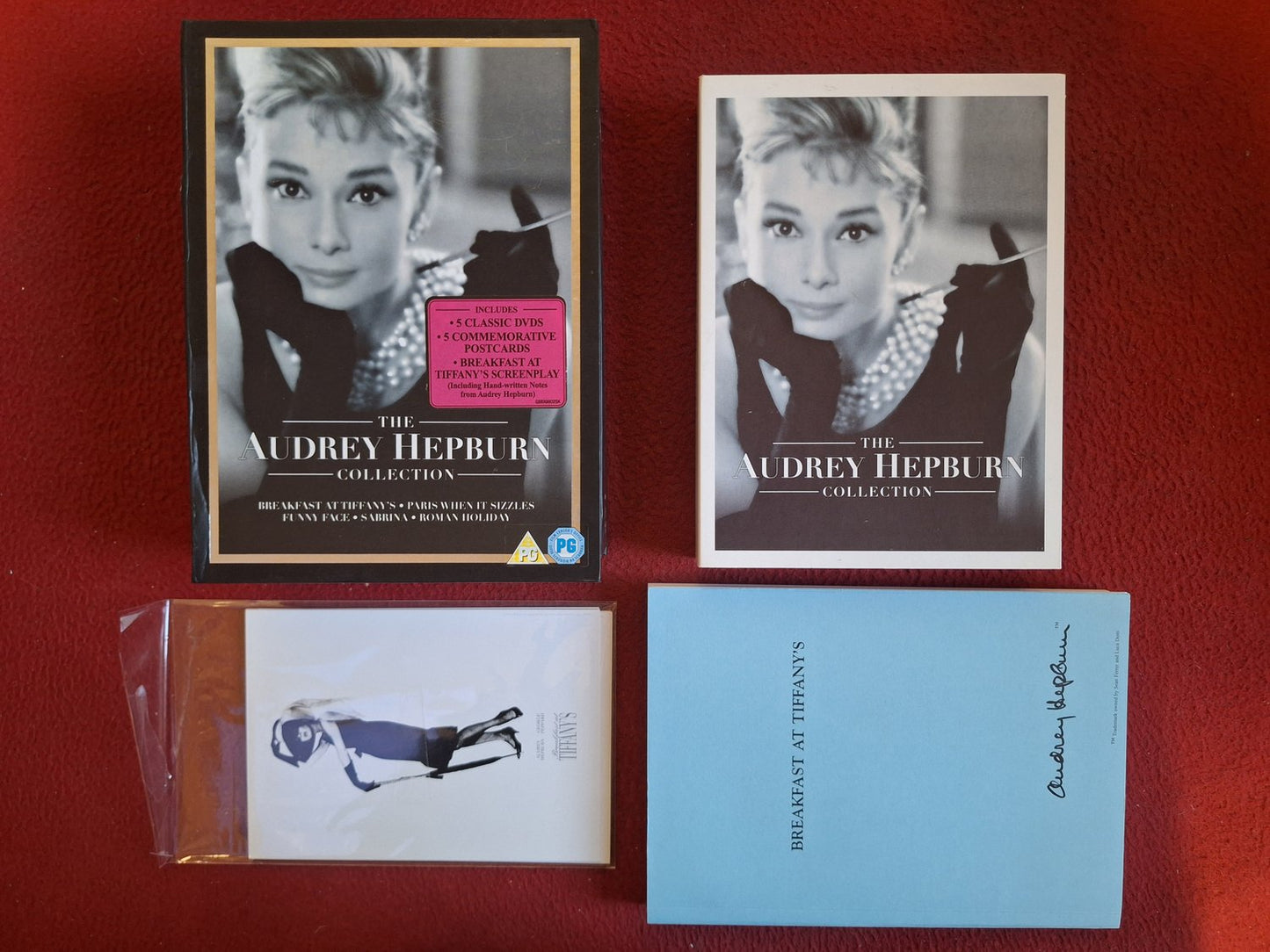 AUDREY HEPBURN COLL. -  BREAKFAST AT TIFFANY'S + MANUS / SABRINA mfl BOX DVD
