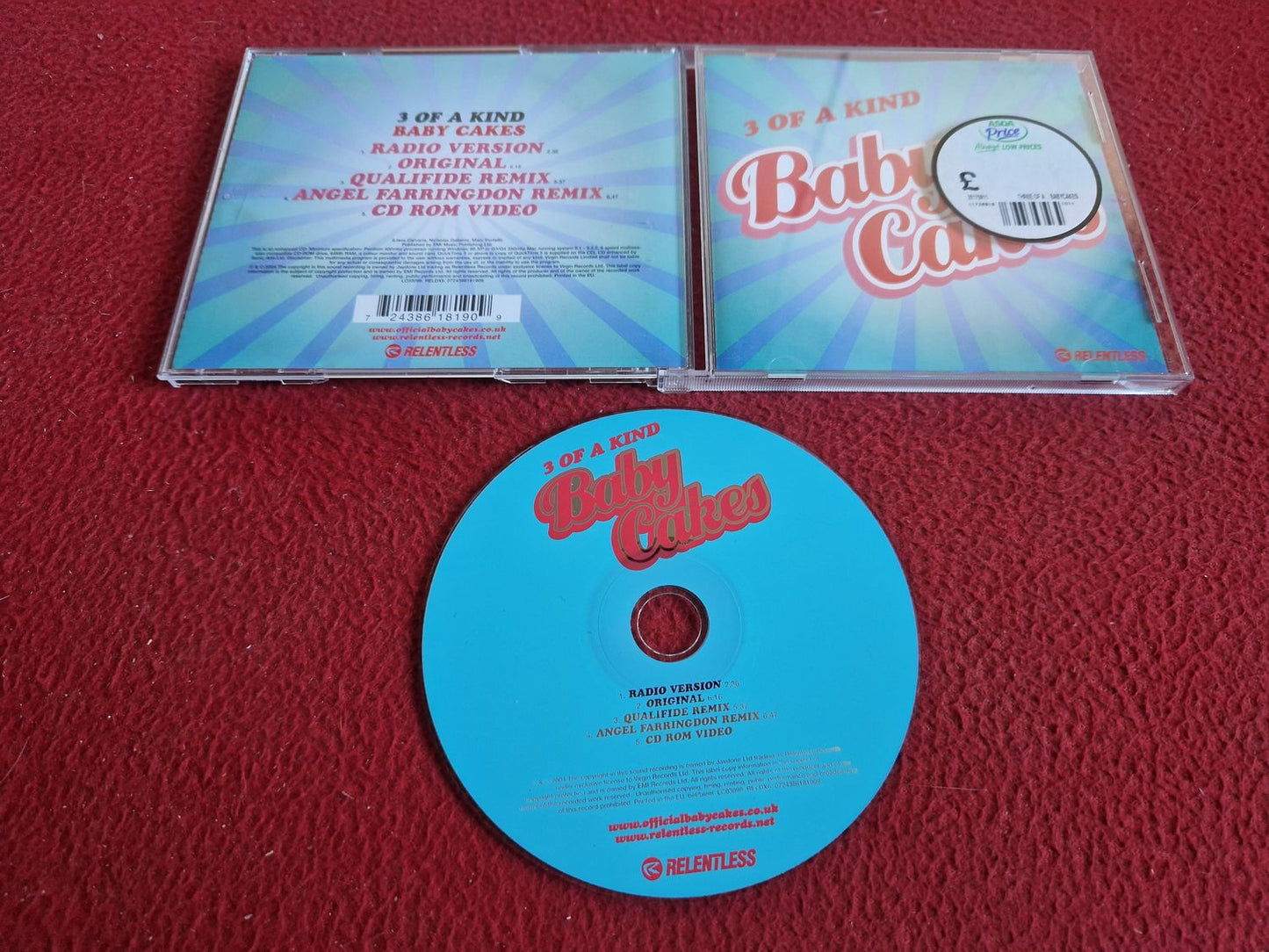 BABY CAKES 3 OF A KIND CD