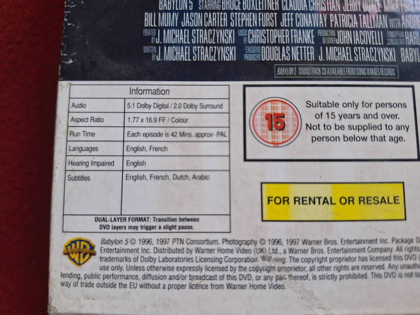 BABYLON 5 SEASON 4 BOX DVD