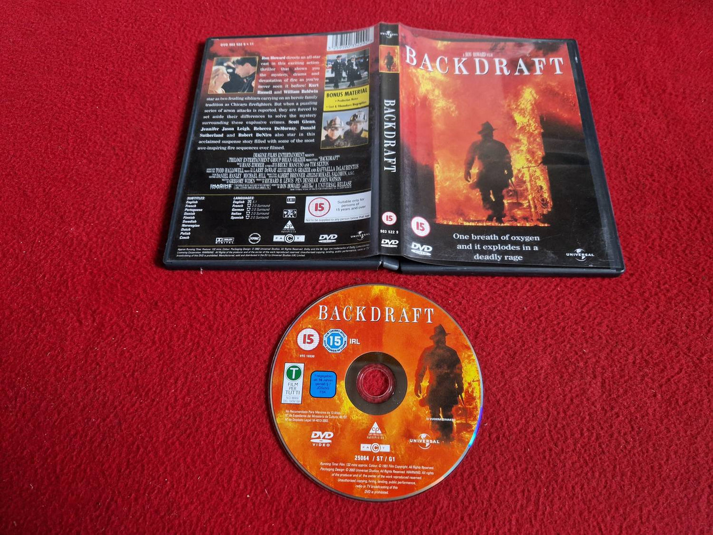 BACKDRAFT DVD