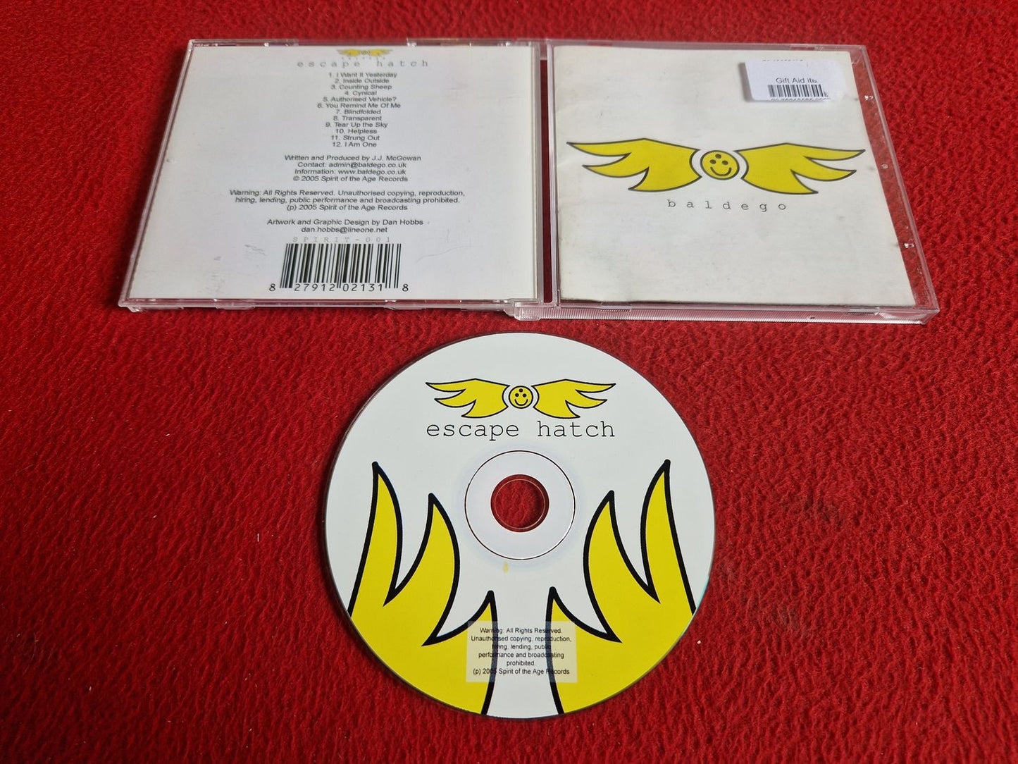 BALDEGO ESCAPE HATCH CD