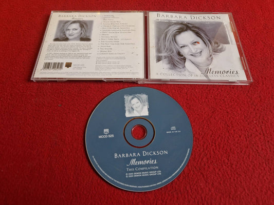 BARBARA DICKSON MEMORIES A COLLECTION OF 18 TIMELESS CLASSICS CD