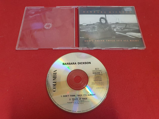 BARBRA DICKSON DON'T THINK TWICE IT'S ALRIGHT SINGEL till CD