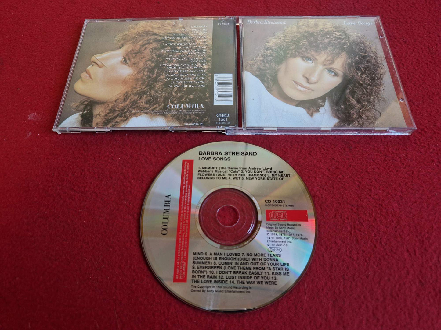 BARBRA STREISAND LOVE SONGS CD