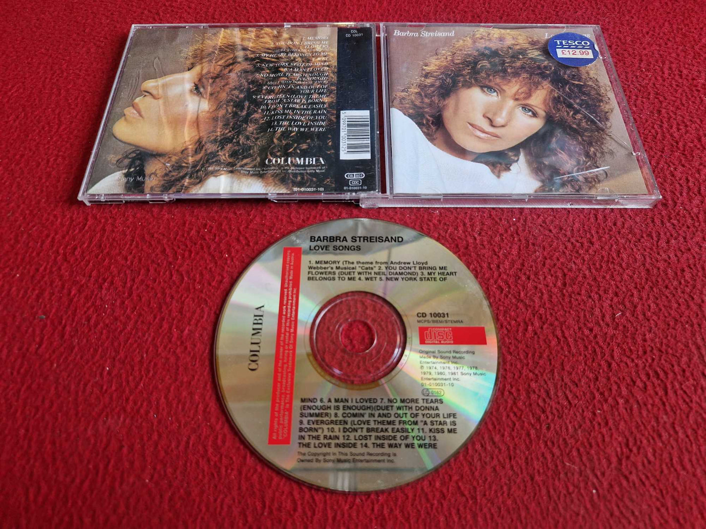 BARBRA STREISAND LOVE SONGS CD