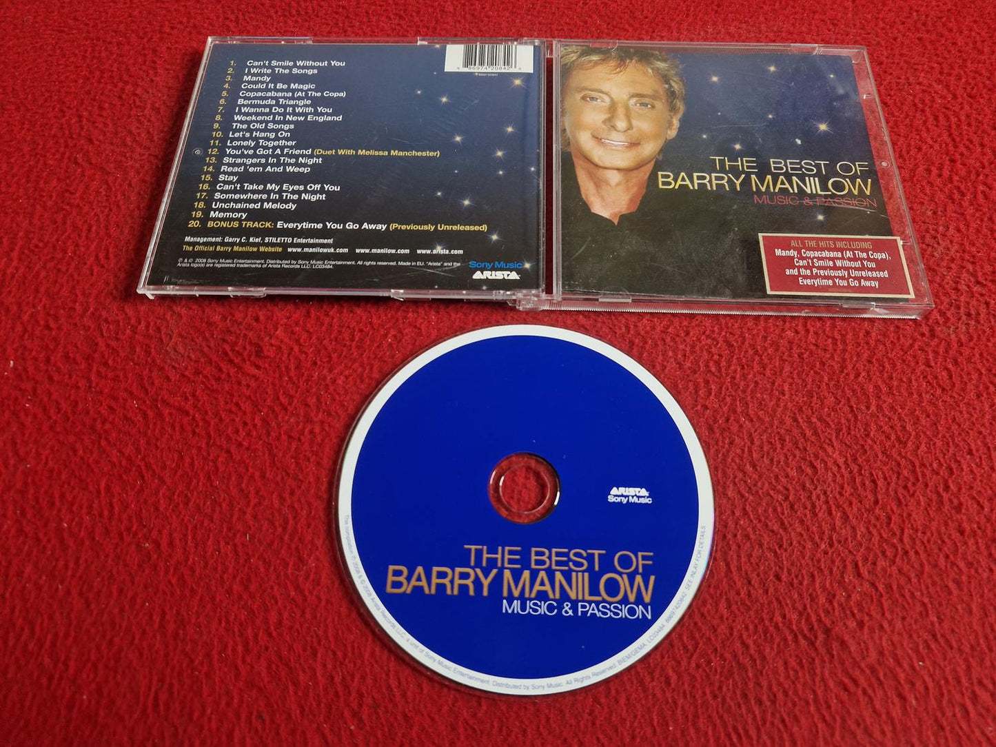 BARRY MANILOW MUSIC & PASSION THE BEST OF CD