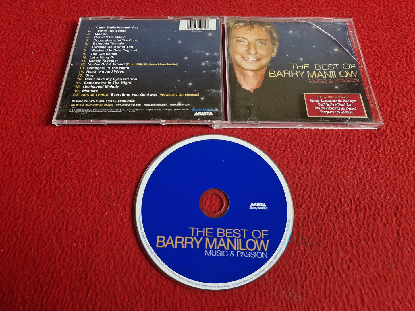 BARRY MANILOW MUSIC & PASSION THE BEST OF CD