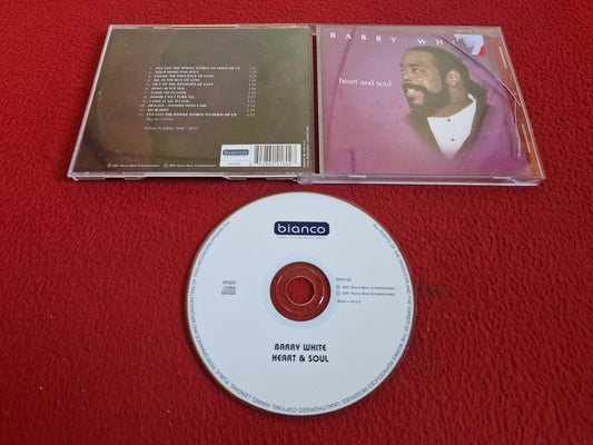 BARRY WHITE HEART & SOUL CD