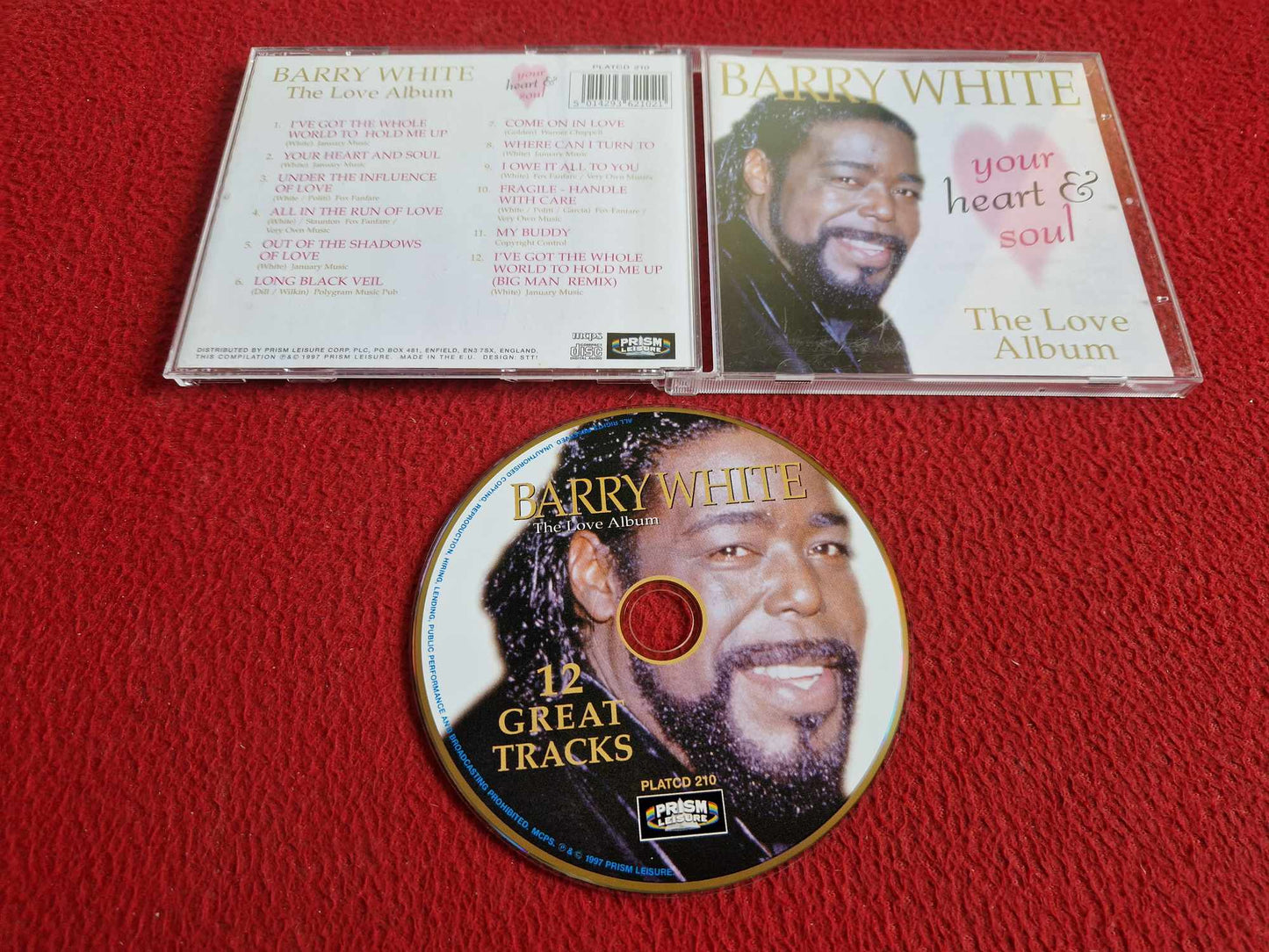BARRY WHITE YOUR HEART & SOUL THE LOVE ALBUM CD