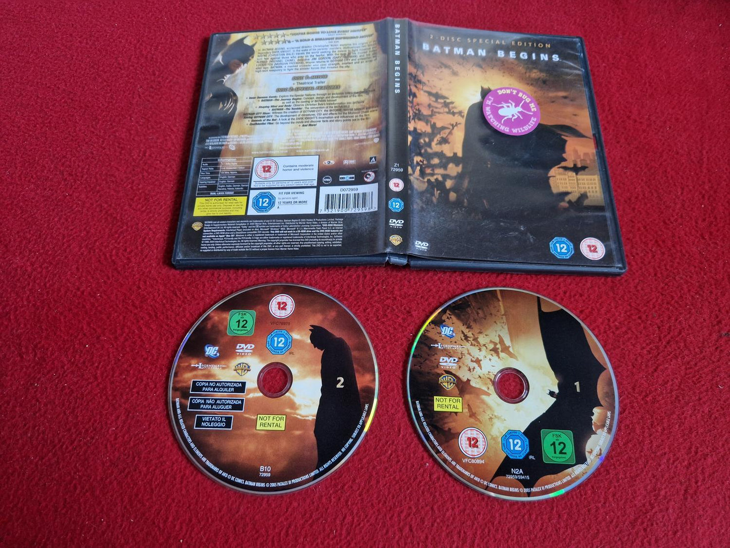 BATMAN BEGINS DVD