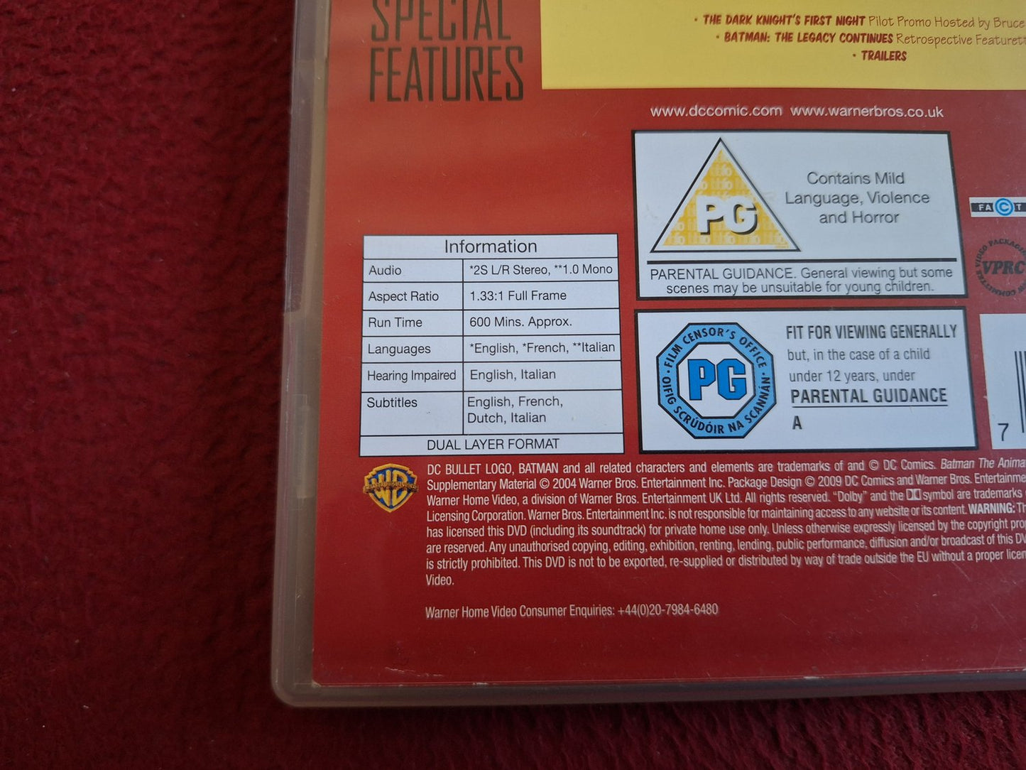 BATMAN THE ANIMATED SERIES VOLME 1 BOX DVD