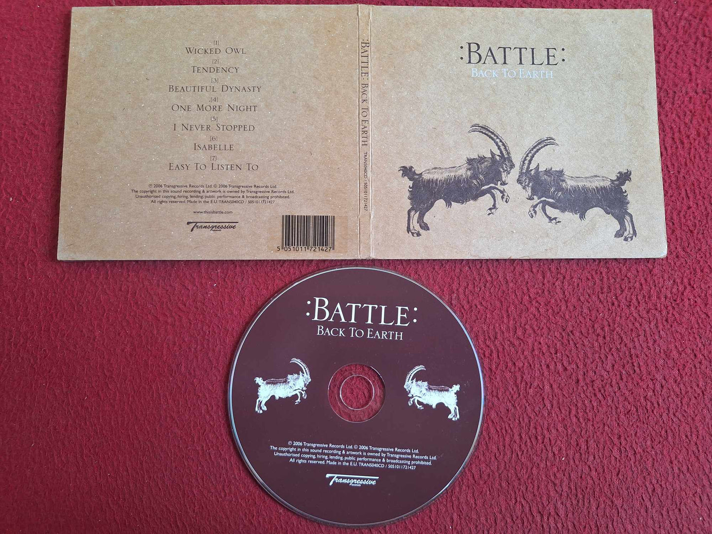 BATTLE BACK TO EARTH CD