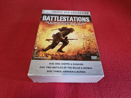 BATTLESTATIONS WORLD WAR II DIEPPE & DUNKIRK mfl BOX till DVD