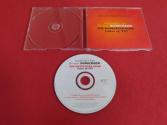 BAZ LURHMANN EVERYBODY'S FREE (TO WEAR SUNSCREEN) SUNSCREEN SONG SINGEL till CD
