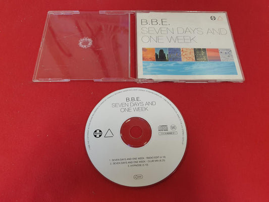 B.B.E. SEVEN DAYS AND ONE WEEK SINGEL till CD