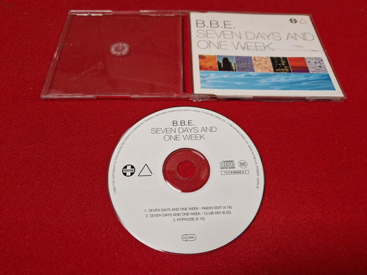 B.B.E. SEVEN DAYS AND ONE WEEK SINGEL till CD