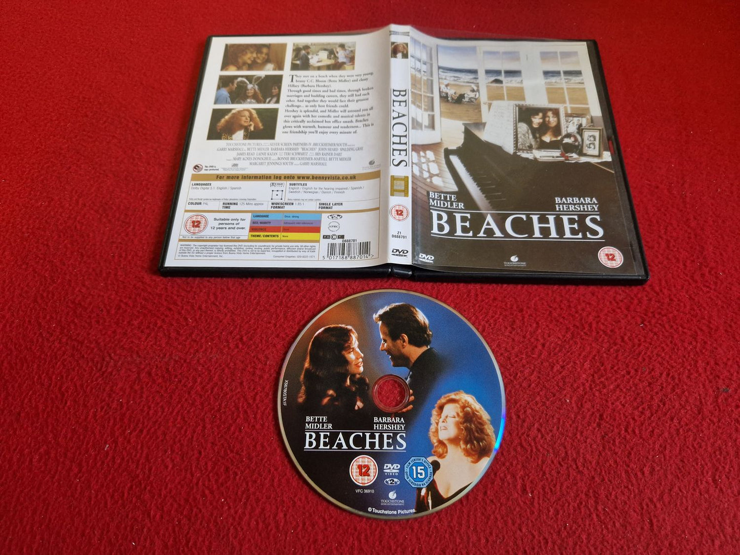 BEACHES DVD