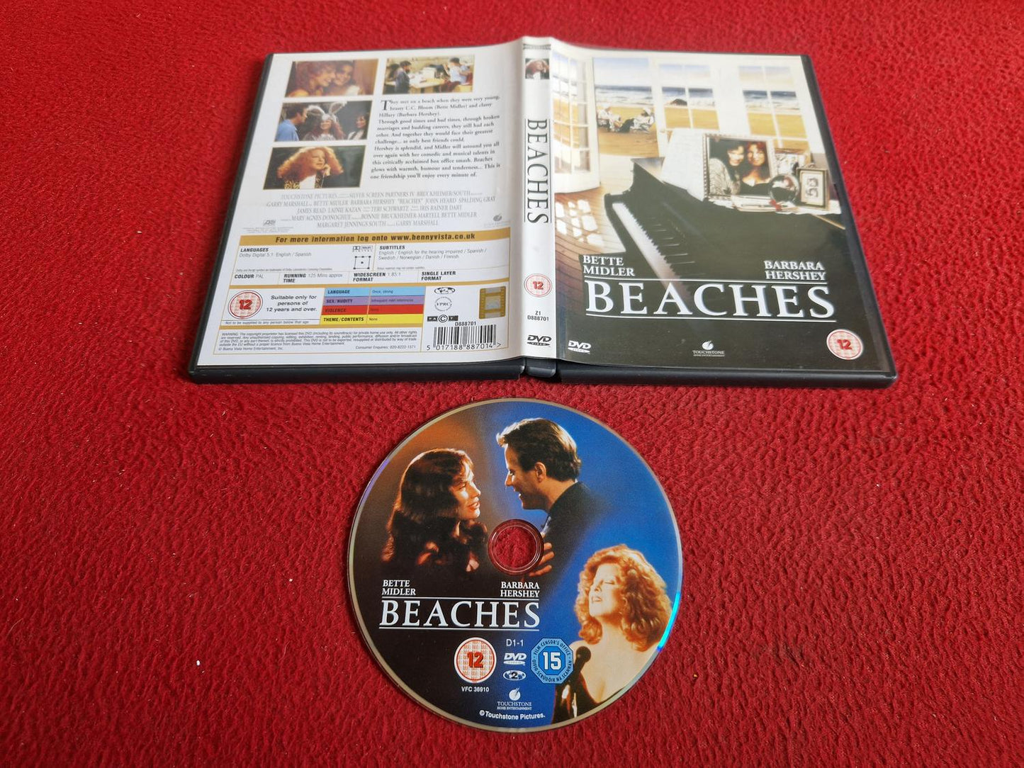 BEACHES DVD