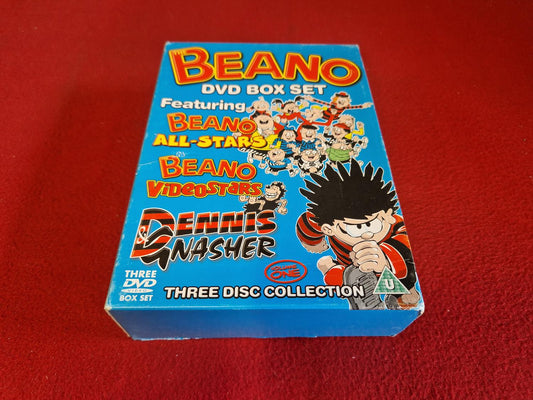 BEANO ALL-STARS / VIDEOSTARS / DENNIS GNASHER BOX till DVD