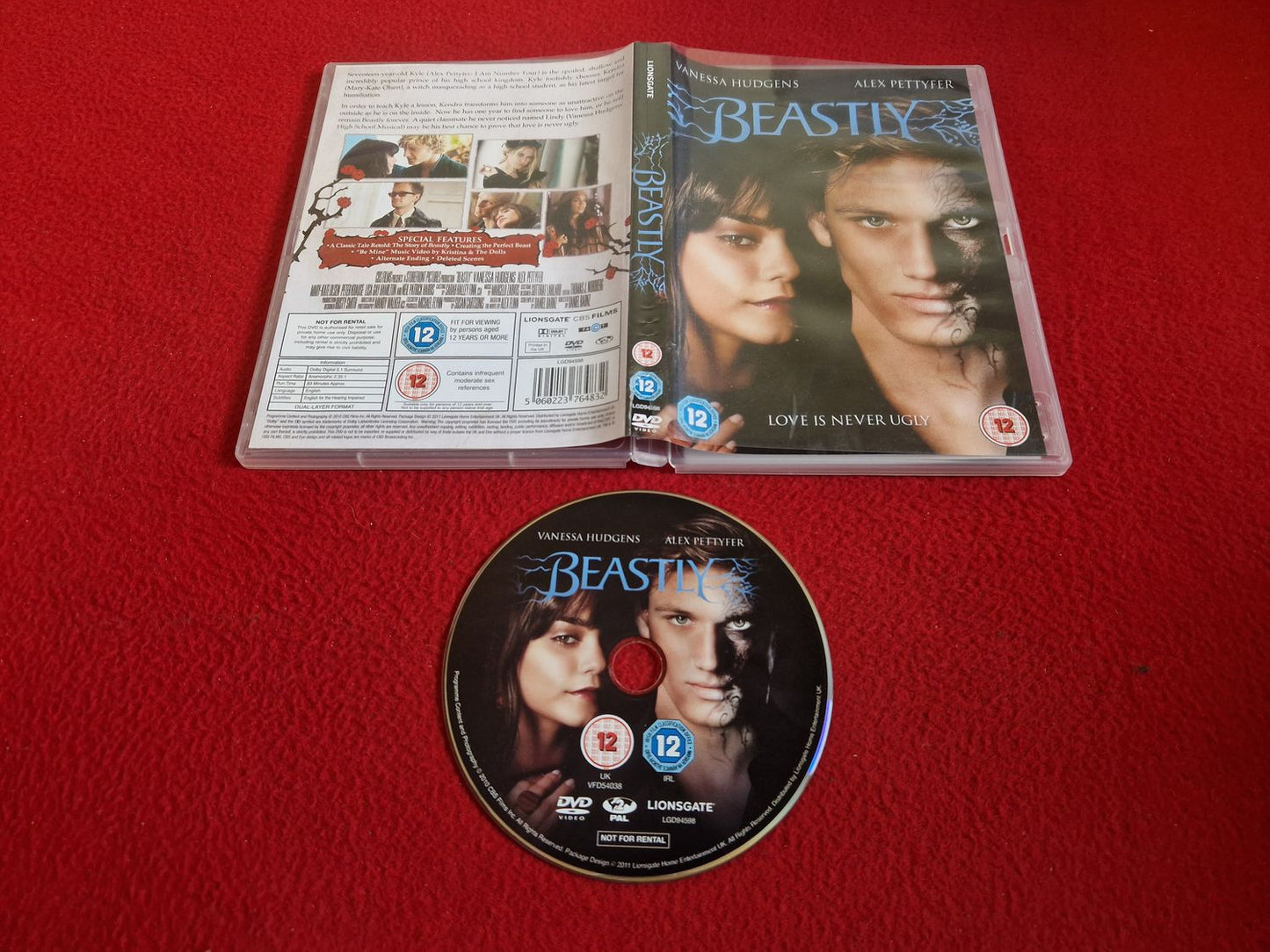 BEASTLY DVD