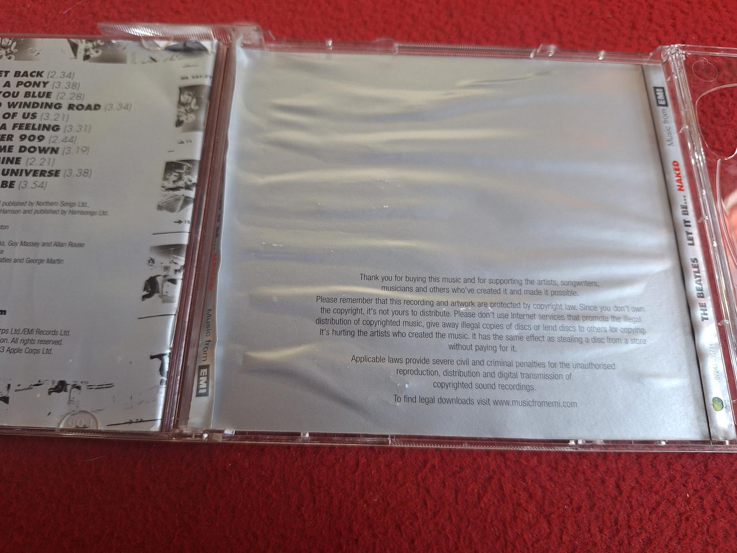 BEATLES LET IT BE... NAKED CD