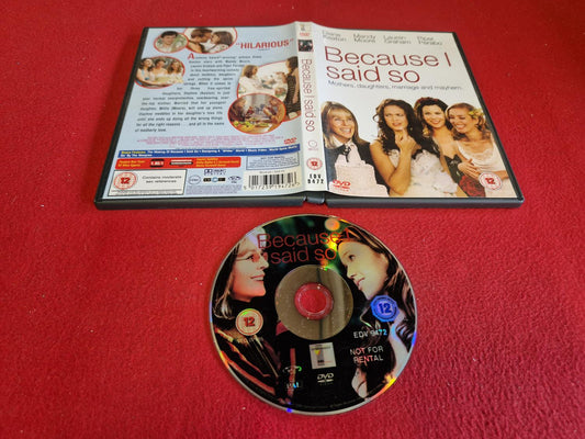 BECAUSE I SAID SO till DVD